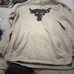 Under Armour Project Rock Off-White Hoodie
